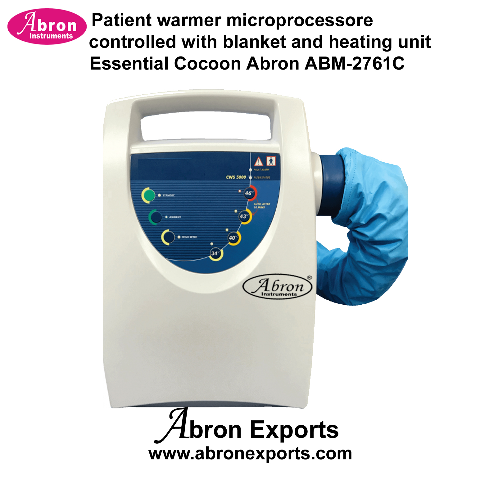 Patient warmer microprocessore controlled with blanket and heating unit Essentials Cocoon Abron ABM-2761C 